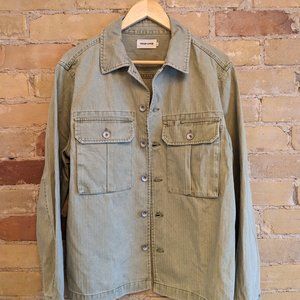 Taylor Stitch - The HBT Jacket in Washed Olive - Size 40
